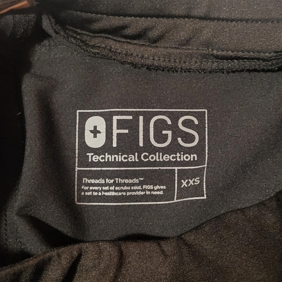 Figs Technical Collection Scrub Pants Size XXSmall Black - Picture 7 of 7